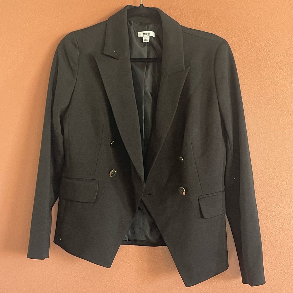 Bar III Black Jacket Size 4